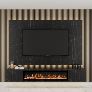 60in Luxury Fireplace 300cm Media Wall Package